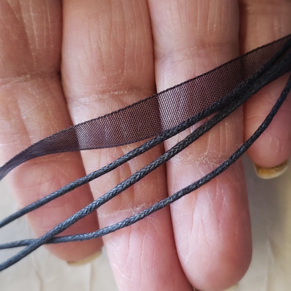 Vintage Hand Blown Glass Pendant Necklace, Sparkling Brown Gold Black Bronze. - Picture 6 of 9